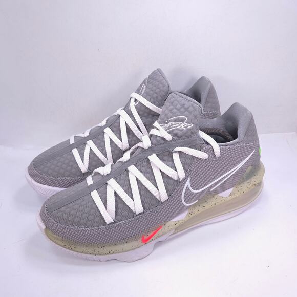 Nike LeBron 17 Athletic Lace Up Shoe Mens Size 10 CD5007-004 Gray White main image 8